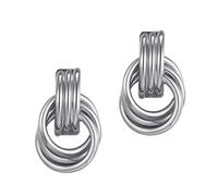 Stud Earrings for Women - Ear Jewelry | Stainless Steel with Gold Plated Finish, Lightweight Push Back Design for Office Party Casual Outfits and Sensitive Ears