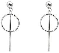 Stud Earrings,Line Earrings Circle Tassel Long Section 925 's Hanging Ear Cear Jewelry/-925