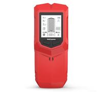 Stud Finder Scanner mural numérique 6 en 1 pour clous en bois, tuyaux en acier, tuyaux en cuivre, tuyaux en PVC et fils AC sous tension avec écran rétroéclairé (rouge)