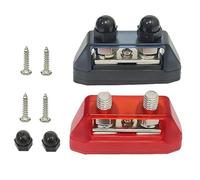 Stud Insulator - Multicolor 2 Piece Electrical for Bus Bar, Mount Insulators with Battery Connection Solution, High Power Electric Systems for Marine Energy Cell, Car, Automotive, and RV Setups