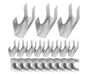 Stud Shoe, 20PCS Galvanized Mending Support Stud Shoes & Multifunctional Nail Plate, Durable Framing and Plumbing Hardware for Pipe, Wire, Electrical, Building Projects, Commercial and Residential