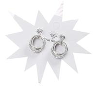 Stud Women Drop Boucles d'oreilles pour femme de mariage Cercle Dangler Girl