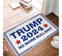 STUDE Paillasson pour la maison Trump 2024 No More Bull Shit Paillasson Trump pour entrée extérieure, accessoires de bar amusants, décoration de bureau pour homme (40 x 60 cm)