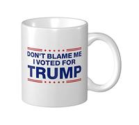 STUDE Tasse à café cadeau pour femme avec inscription « Don't Blame Me I Voted for Trump » - Tasse amusante pour adolescentes
