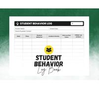 Student Behavior Log Book: A Daily Tracker for Teachers and Parents to Monitor Progress and Enhance Learning