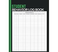 Student Behavior Log Book: Classroom Incident Tracker with ABC Data Sheets, Behavior Records, Progress Notes, and Communication Logs for Teachers