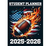 Student Planner 2025-2026: Football USA Flag Academic Agenda With Weekly & Monthly Spreads, To-Do List & Homework Organizer for Elementary, Middle and ... for Football Fans | Great for Boys and Kids.