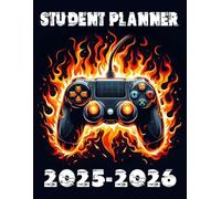 Student Planner 2025-2026 Gaming: With Weekly & Monthly Spreads, To-Do List, Habit Tracker & Homework Organizer for Middle and High School Students | ... for Video Games Lovers in Back to School
