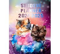 Student Planner 2025-2026: Weekly school organizer 1 week in 2 pages from September 2025 to July 2026 For Primary, High School And College Students | Theme CAT