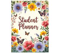 Student Planner: Top 3 Priorities, 2025 Calendar, Important contacts, Hourly Schedule, Notes & Doodles, Mood & Motivation box, Undated Format - Use it any day, any time. No waste.