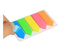 Student Posts It Memo Paper, 100 Sheets Fluorescence Self Adhesive Memo Pad Sticky Notes Bookmark Marker Memo Sticker Paper Student Office Supplies (B)