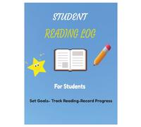 Student Reading Log: A Simple Reading Tracker for Students to Record Books, Pages, and Progress