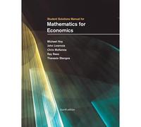 Student Solutions Manual For Mathematics For Economics