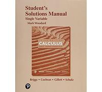 Student Solutions Manual For Single Variable Calculus