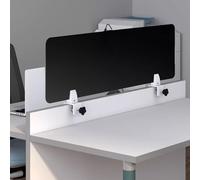 StudentDivider Panneau de bureau en acrylique givré Protection de la vie privée Noir Taille : 40x