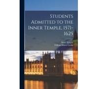 Students Admitted To The Inner Temple, 1571-1625
