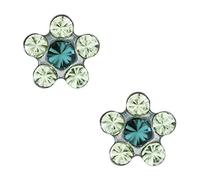 Studex Tiny Tips Peridot et Cristal d'Émeraude 5mm Daisy En Acier Inoxydable Pour Enfants Hypo-Allergénique Boucles D'oreilles