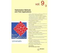 Studia Informatica Universalis n°9.3 Optimization methods and their applications - Ivan Lavallée - Hermann - broché - Revue
