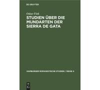 Studien Über Die Mundarten Der Sierra De Gata