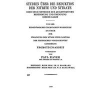 Studien Über Die Reduktion Der Nitrite Und Nitrate