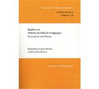 Studies in American Indian Languages, UNIVERSITY OF CALIFORNIA PUBLICATIONS IN LINGUISTICS