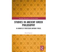 Studies In Ancient Greek Philosophy