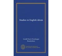 Studies in English idiom
