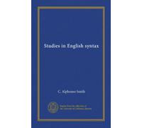 Studies in English syntax