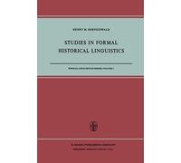 Studies In Formal Historical Linguistics