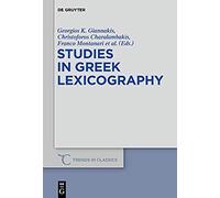 Studies In Greek Lexicography