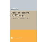 Studies In Medieval Legal Thought