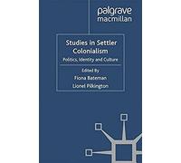 Studies In Settler Colonialism