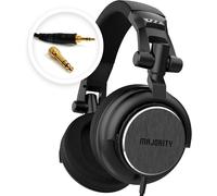 Studio 1 Casque DJ de Studio Filaire Pilotes de 50 mm et 3m câble Oreillettes rembourrées, Bonnets arrière fermés Pliables et réglables Adaptateur 6,5 mm et Sac de Voyage Inclus