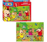 Studio 100 Bumba Puzzle Animaux de la Forêt 12 Pièces Carton Puzzle Enfant