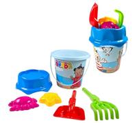 Studio 100 Bumba Set de plage jouet bleu 6 pièces moules à sable