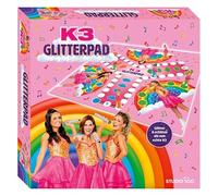 Studio 100 Jeu de société K3 Glitterpad - Jeu coloré pour enfants avec figurines K3