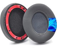 Studio 3-Pack Replacement Cooling Gel Ear Pads Compatible with Beats Studio 2.0 Studio 3.0 Wired & Wireless, Studio 2 Memory Foam Headphones - Ombre Gray