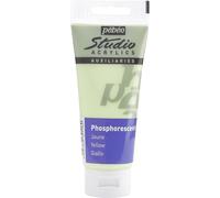 Studio Acrylics 100 Ml Gel Phosphorescent Jaune-Liant Acrylique Peinture Phosphorescente Autoluminescente-Jaune 100 Ml