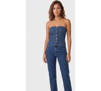 STUDIO AMAYA Rachel Top Blue Taille: S | Chemisiers Outlet | Femme | Bleu