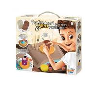 Studio Atelier Poterie Pro Enfant 8 Ans Et Plus - Tour De Potier Electrique + Argile + Accessoires - Jouet Creatif Et Carte Tigre