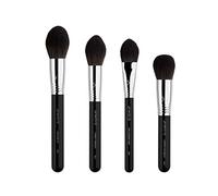 Studio Brush Set by SIGMA - 4 Pc HD Bronze, Tapered Cheek, Skin Perfector, Airbrush Kabuki
