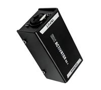 Studio Chain Microphone Préampli Entrée XLR Noir 1 canal | Unité de micro en métal pour musiciens, hôtes de streaming, flux de travail de diffusion, voix off