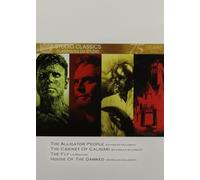 STUDIO CLASSICS : The alligator people (anguages: English stereo, English & Spanish mono, subtitles: English & Spanish), The Cabinet Of Caligari ( languages: English stereo, English & Spanish mono, subtitles: English & Spanish), The Fly (languages: English 4.0 Surround, French & Spanish mono, subtitles: English & Spanish), House Of Damned (languages: English stereo & mono, subtitles: English, French & Spanish) - NTSC - Zone 1