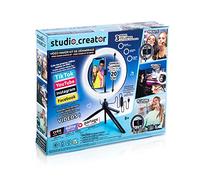 Studio Creator - Kit de démarrage de création de vidéos Professionnelles - Anneau de Lumière LED 3 Modes avec trépied - Canal