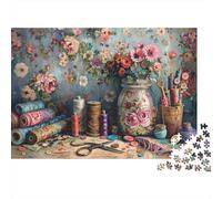 Studio de Couture Floral Puzzle 1000 Pièces Educa Jouet Cadeau Unique Décoration Intérieure intéressant Jeu Éducatif Challenge Toy Adultes & Enfants des 14 Ans 70x50cm/1000pcs