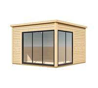 Studio de jardin en bois 14,74 m² - Epaisseur 45 mm - SYLVANA