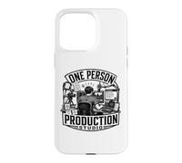Studio De Production Une Personne pour Créateurs Vidéo IA Coque pour iPhone 15 Pro Max