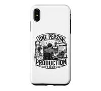 Studio De Production Une Personne pour Créateurs Vidéo IA Coque pour iPhone XS Max