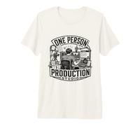Studio De Production Une Personne pour Créateurs Vidéo IA T-Shirt Haut de Gamme
