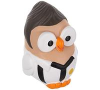 Studio Egan ml18ct/1WN Figurine Footballeur, modèle Goofi hiboux, céramique, Blanc/Noir, 6 x 6 x 8 cm